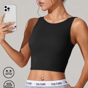 Resim Kadınlar için Dar Kesim Omuzsuz Egzersiz Spor Sütyeni Çıkarılabilir Pedlerle - Yüksek Esneklikli Yoga Koşu Üstü, Karın Kontrolü Dikişsiz Tasarım, Spor Salonu ve Fitness için Çok Renk Seçenekleri 