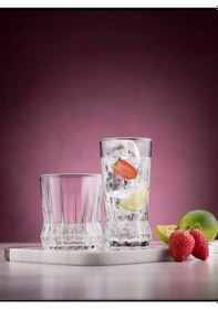 Resim Paşabahçe Gaia Su Takımı 12 Parça Su Bardağı 270 Cc Meşrubar Bardağı 285 Cc Şeffaf 