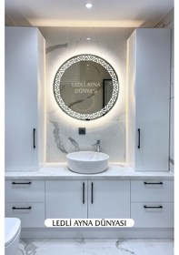 Resim Led Aydınlatmalı Ayna Banyo Homojen Işık Beyaz 60 Cm Diğer 