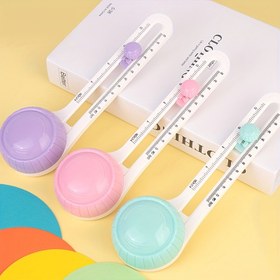 Resim 1 Adet Rastgele Verilen Ayarlanabilir Pusula Kart Kağıt El İşi Origami Kesim Dairesel Kesici 