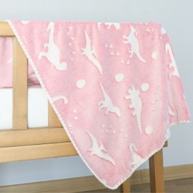 Resim vivala Sevimli Dinozor Desenli 90x100 cm. Wellsoft Bebek Battaniye 