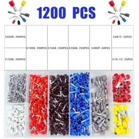 Resim Storemax Terminal Seti, 1200 Parça Terminal Takımı, 8 Farklı Boyut Awg 23-7 Bakır Krimplı Terminal, 8 Renk Terminal Konnektör, Tel Kılıfı Krimplama, Elektrik ve Endüstriyel Kullanım Için 