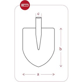 Resim Yaparlar 4301 Faryap Küreği 255x325 MM - Tutamak Saplı 