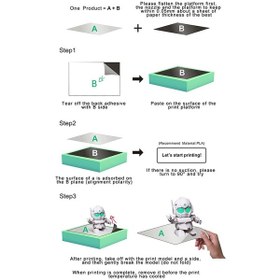 Resim Lemestar Ender-3 Uyumlu Manyetik Yapışkan Yüzey, 235x235mm, 3d Yazıcılar İçin Kolay Model Çıkarma 