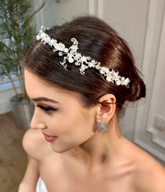Resim Mediha Cambaz Bridal Vera Zirkon Taşlı Gelin Saç Aksesuarı 