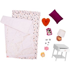 Resim Our Generation Good Night Glow Nevresim Takımı ve Komodin Seti - Beyaz 