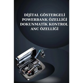 Resim Zero Land Muratech Dijital Göstergeli Powerbank Bluetooth Kulaklık ve Yeni Nesil Amoled Ekran Akıllı Saat 