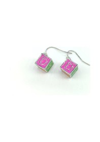 Resim Tedz Collection Harf Küpü Pin Küpe Çok Renkli 