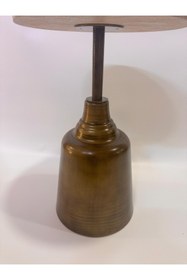 Resim Nils Aksesuar Official Tesla Gold Eskitme 57cm 18mm Traverten Mdf 