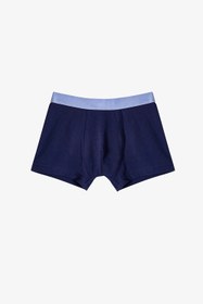 Resim Mavi Erkek Çocuk Çizgili Crab 3'lü Boxer - Mavi / 12+ 