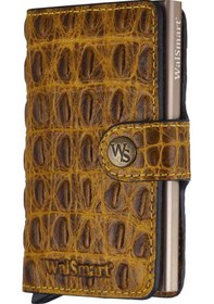 Resim Walsmart Mini Croco Akıllı Mekanizmalı Cüzdan Hakiki Deri 