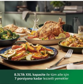 Resim Philips Xxl 7.3 L Aile Boyu Kapasite Airfryer Fritöz, Uzaktan Bağlantılı, 22in1 , Onerous Tartı Hediye 