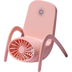 Resim SZYKD Cep Telefonu Tutucu Küçük Fan USB Solunum Işık Mini Masaüstü Fan Tutucu ile Şarj (Yurt Dışından) 