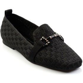 Resim Siyah Kadın Loafer Ayakkabı K01327020182 Siyah 