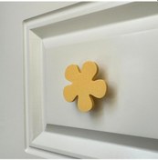 Resim Pomerol Sarı Yonca Dolap Kulpu - Çocuk Odası, Mutfak Ve Banyo İçin Şık, Modern Ve Dayanıklı Mobilya Kulp, Yd 