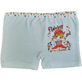 Resim Tutku 12Li Kız Çocuk Renkli Likralı Pamuklu Boxer Külot 