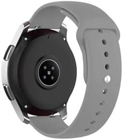 Resim Amazfit Gts2 Mini/bip U Pro/gts 2e/ Gts 2/gtr 42 Mm/bip Lite Tam Uyumlu 20 mm Klasik Silikon Kordon Gümüş 