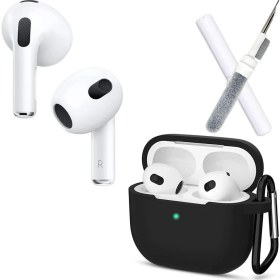 Resim Coverzone Bluetooth Kulaklık 3. Nesil 3x5 Muadil Kablosuz Kulaklık Kutusu ve Şarj Kablosu Dahil ve Silikon Kılıf + Kulaklık Temizleyici 