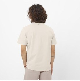 Resim Salomon Trackline Ss Tee M Erkek T-shirt-29840 Krem 
