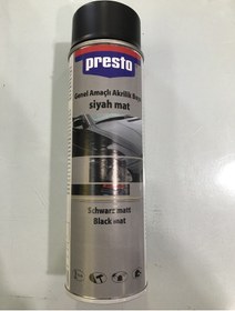 Resim Presto Mat Siyah Sprey Boya 500 ML 