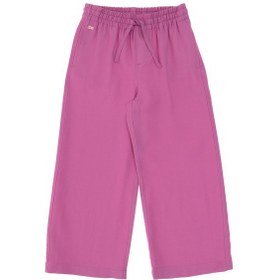Resim U.S. Polo Assn. Kız Çocuk Fuşya Loose Fit Modal Karışımlı Kanvas Pantolon 50309120-VR023 