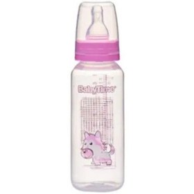 Resim Babytime Bt067 Klasik Pp Biberon Silikondamaklı 250 ML Mor 