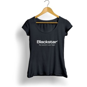Resim Blackstar Logo Kadın T-Shirt (Siyah) 