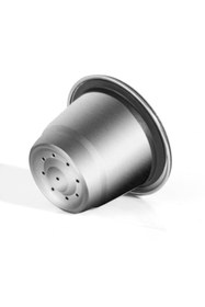 Resim Schulzz Espresso Düz Paslanmaz Çelik Tekrar Doldurulabilir Kahve Kapsülü 