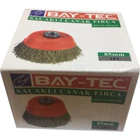 Resim Bay-Tec Çanak Tel Fırça Saçaklı 85 Mm 