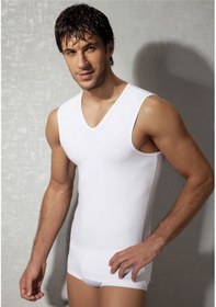 Resim Doreanse Erkek Atlet V Yaka 2210 Beyaz 