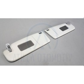 Resim 2 x VW PASSAT B5 1997-2005 TAVAN İÇ GÜNEŞLİK ÖN SOL-SAĞ GRİ 
