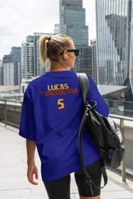 Resim Biy Store Lucas Torreira Forma 5 Numara Kısakollu Çocuk Beden Erkek Kadın Unisex %100 Pamuklu Tişört T-shirt 