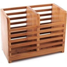 Resim Kaşıklık Iki Bölmeli Kaşıklık Çatal Kaşık Tutacağı 