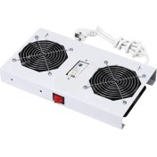Resim Cabex Kabinet 2 Li Fan Modülü Analog Termostat Switch Duvar Tipi 