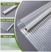 Resim Hightower 3d Oluklu Cam Desenli 17.52x86.61in Yapışkanlı Pencere Filmi Isı Bloke 