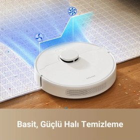Resim Istasyonlu Robot Süpürge - Halı Algılama, Uzaktan Kontrol ve Sessiz Çalışma ile Hijyenik Temizlik 