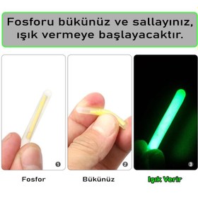 Resim Fishack Powder Balıkçı Fosfor Çiftli 45*39mm 10'lu 