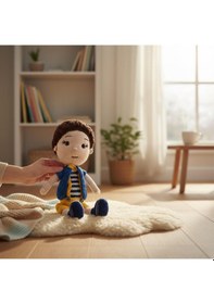 Resim Tığ İşi Amigurumi Erkek Bebek Çok Renkli 