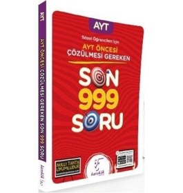 Resim AYT den Önce Çözülmesi Gereken Son 999 Soru(Sözel)- Karekök Eğitim Yayın 