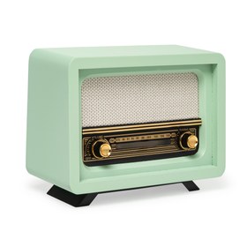 Resim Q-Art Nostaljik Yeşil Radyo 