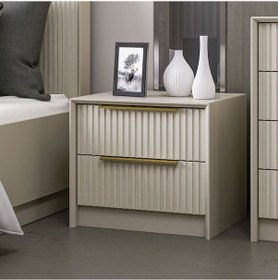 Resim Kale Luxe 2 Çekmeceli Komodin - Kumtaşı 