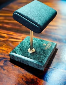 Resim the luxury watch stand Saat Standı Hakiki Italyan Derisi 