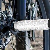Resim İki Parça Dağ Bisikleti Alüminyum Alaşım Arka Pedal, Çok Fonksiyonlu, Kırmızı, Evrensel, Stand/Aşama Fonksiyonu ile, Dağ Bisikleti için 
