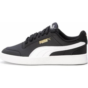 Resim Puma Shuffle 309668 04 Siyah-Beyaz-Gold Kadın Spor Ayakkabı 