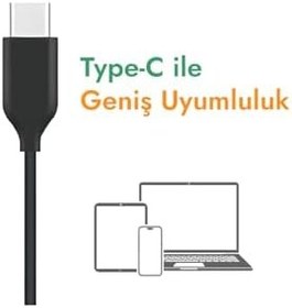 Resim AKG Type-C Kulaklık, Samsung Tab S8 Serisi ve Ultra/S6 Lite Uyumlu, Siyah, Mikrofonlu Stereo Kulak İçi L310KBKL171 