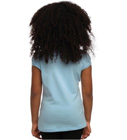 Resim Lovetti Bebek Mavisi Kız Çocuk Kısa Kollu Basıc Tişört Bebek Mavisi 