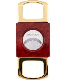 Resim Parmida Kırmızı Gold Giyotin Puro Makası Kesici 