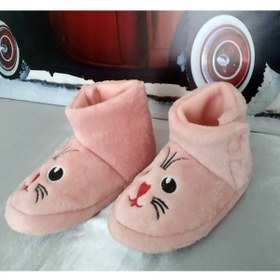 Resim ER TAKI Kız Çocuk Yumuşak Kışlık Cırt Cırtlı Anaokulu Kreş Günlük Ev Botu Pandif Panduf 