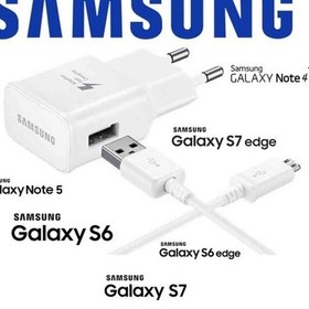 Resim Samsung S6 S7 Edge Note 4 Note 5 Hızlı Şarj Cihazı Şarj Aleti 