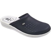 Resim Nergiz Home Gezer Unisex Lacivert Ortapedik 4 Nokta Sabo Terlik (aşçı, Hemşire, Hastane Doktor Terliği) 